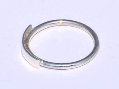 Silver Chunky Ring, Handmade Ring, 925 Sterling Silver Ring, Trinity Ring, Knuckle Ring, Dainty Ring, Gift For Her, Statement Ring, Bar Ring