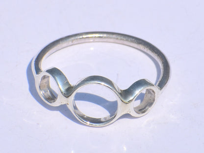 Hollow Ring, Silver Circle Ring, Handmade Ring, 925 Sterling Silver Ring, Chunky Ring, Boho Ring, Minimalist Ring, Geometric Ring