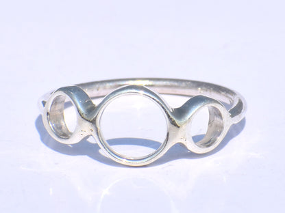Hollow Ring, Silver Circle Ring, Handmade Ring, 925 Sterling Silver Ring, Chunky Ring, Boho Ring, Minimalist Ring, Geometric Ring