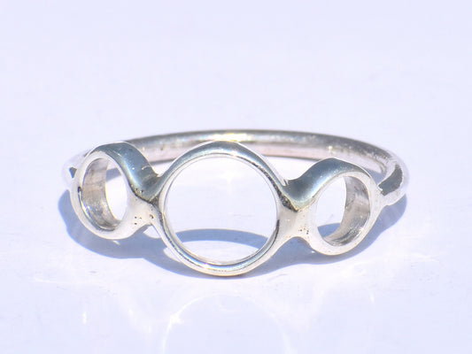 Hollow Ring, Silver Circle Ring, Handmade Ring, 925 Sterling Silver Ring, Chunky Ring, Boho Ring, Minimalist Ring, Geometric Ring