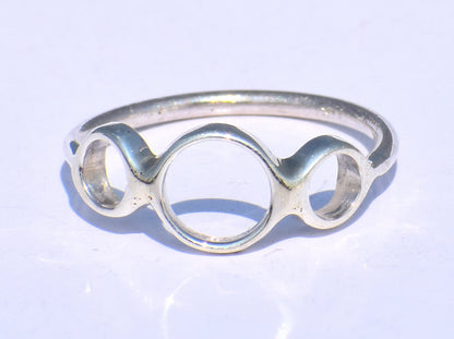 Hollow Ring, Silver Circle Ring, Handmade Ring, 925 Sterling Silver Ring, Chunky Ring, Boho Ring, Minimalist Ring, Geometric Ring