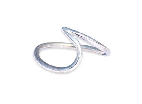 Wave Ring, Surfer Ring, 925 Sterling Silver Ring, Dainty Wave Ring, Pura Vida Ring, Stacking Ring, Beach Nautical Style, Wave Ring For Women