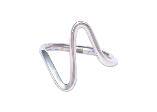 Wave Ring, Sterling Silver Ring, Handmade Ring, Heart Beat Ring, Dainty Ring, Boho Ring, Stacking Ring, Midi Ring, Womens Ring, Promise Ring